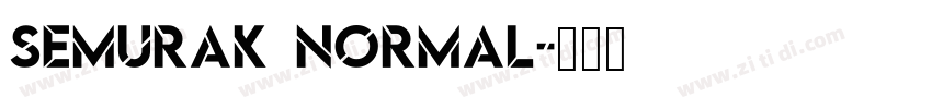 SEMURAK Normal字体转换